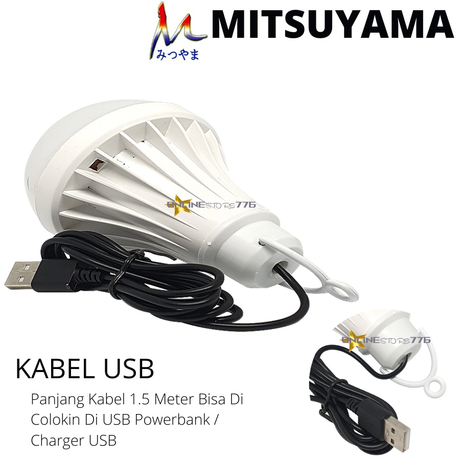 Bohlam Lampu USB Mitsuyama 10w Lampu LED USB 10 Watt Bohlam