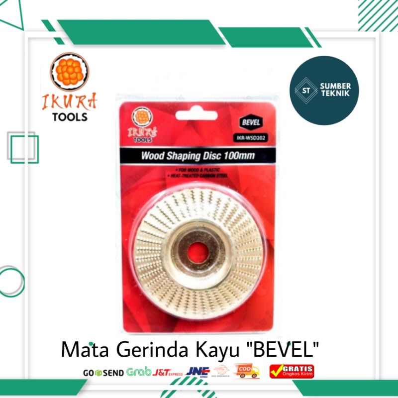 IKURA Wood Shaping Disc Mata Gerinda Kayu Gergaji  Carving Ukir BEVEL