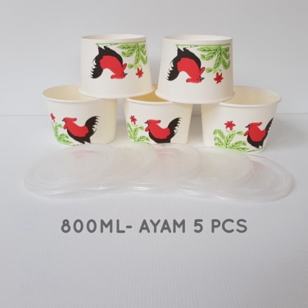 

Unik MANGKOK KERTAS GAMBAR AYAM 800 ML JAMAN NOW PER 5 PCS / A800ML5