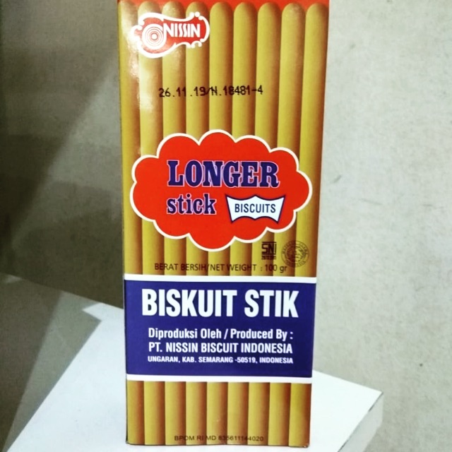 

Longer stick biscuit