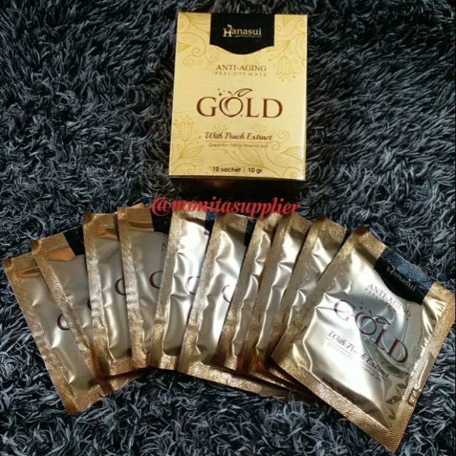 Hanasui Anti Aging Peel Off Mask (isi 10pcs)