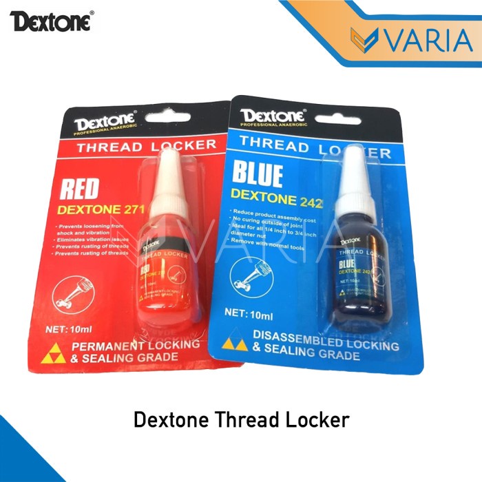 Dextone Thread Locker Red 271 10 ml Lem Baut Permanent Locking