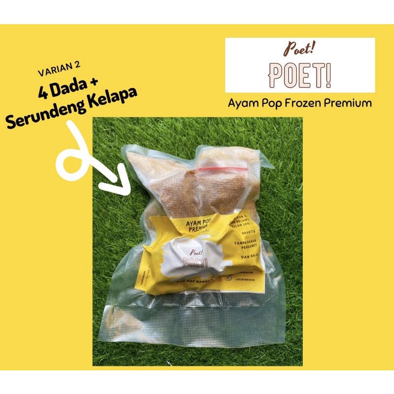 

Ayam Pop Frozen | 4 Dada + Serundeng Kelapa