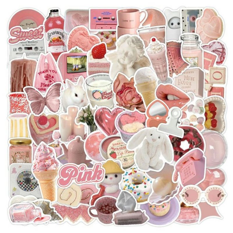 

STIKER PACK PINK STYLE 260046- STIKER AESTHETIC KEREN IMUT LAPTOP, AKSESORIS HP, ANTI AIR, MOTIF, HELM, TUMBLER, KOPER, KULKAS