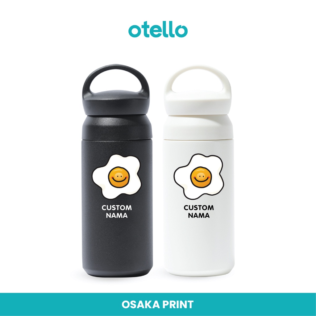 Custom Tumbler Sunny Side Up Tambler Water Bottle Cetak Print UV Botol Minum Termos Karakter