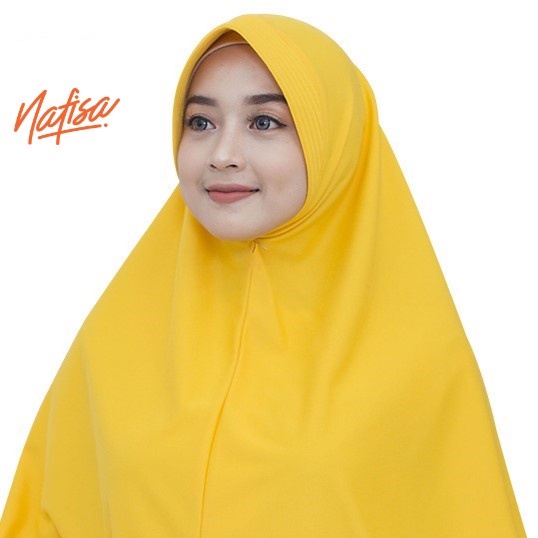 Nafisa Belvana - Jilbab Instan Jumbo Syar'i (Size L & XL)-KUBUS