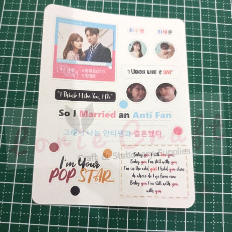 

Stickers Cut Kraft HVS Month Weekly Days Cutting BT21 Bts KPOP KDrama Korean Drama Pantone Color