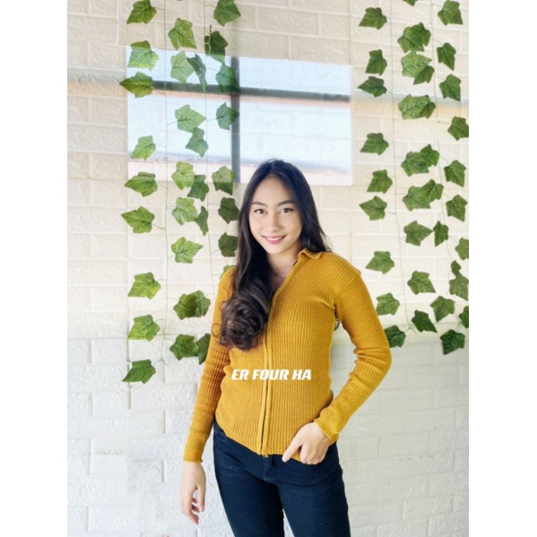 TREND jiper fashion wanita sweater rajut wanita