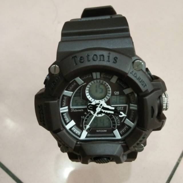 JAM TANGAN PRIA TETONIS ORIGINAL DOUBLE TIME