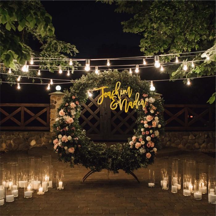 Dekor | Couple Name Plaque | Dekorasi Lamaran Pernikahan Wedding Nama Backdrop
