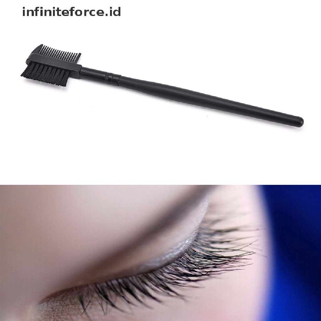 (Infiniteforce.Id) 2 In 1 Brush Alis / Bulu Mata Untuk Makeup / Kosmetik Wanita