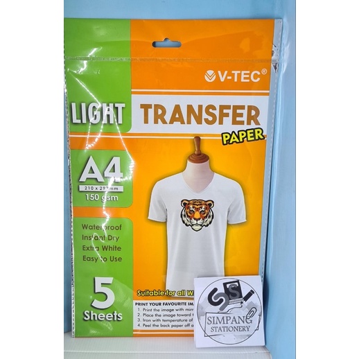 

Light Tranfer Paper V-Tec 150g