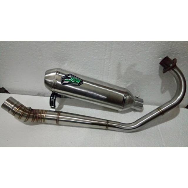 Knalpot Racing JRM kapsul leher paten J untuk  Tiger Megapro dll