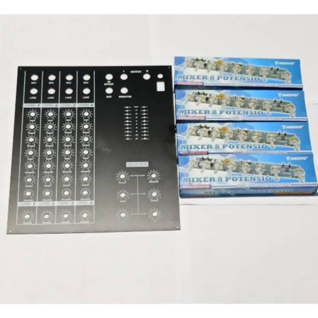 Paket 4 Kit Mixer 8 Potentio Plus Panel Atas
