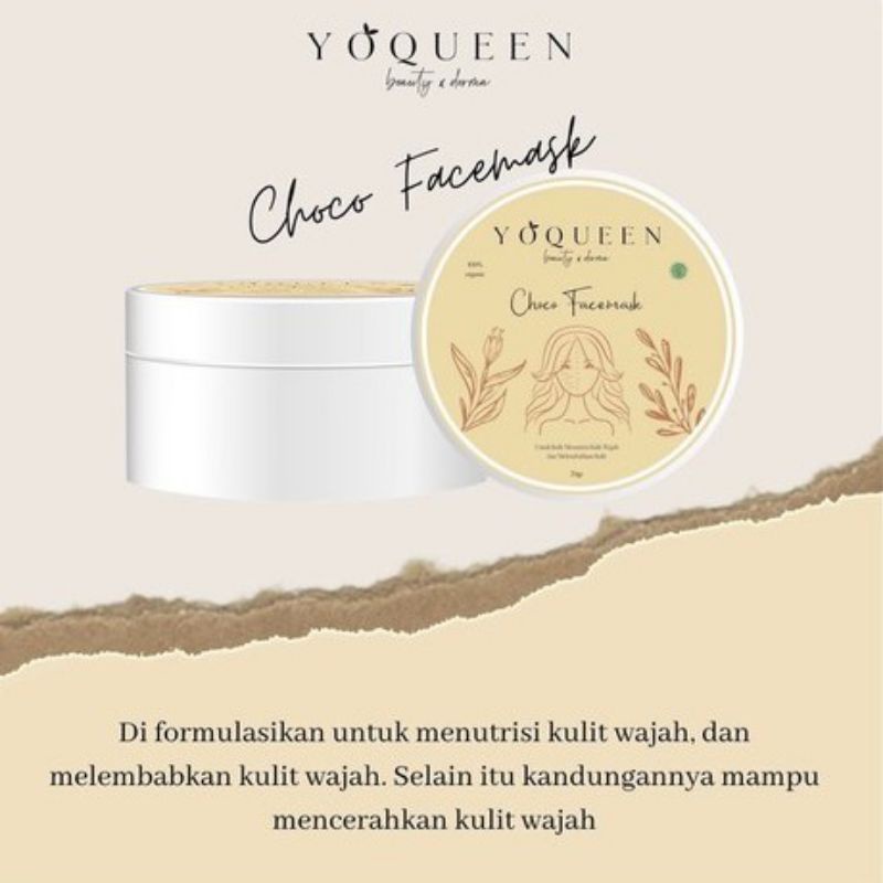 Masker Camille beauty BPOM//masker clayrs Mugwort //masker clayrs saffron/masker yoqueen beauty BPOM-Coklat yoqueen
