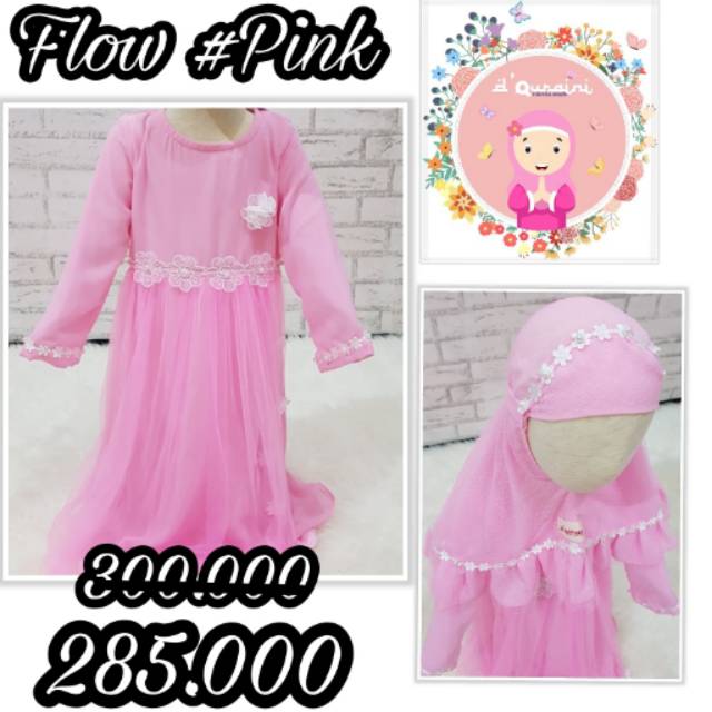Gamis Premium Assyifa Flow #Pink