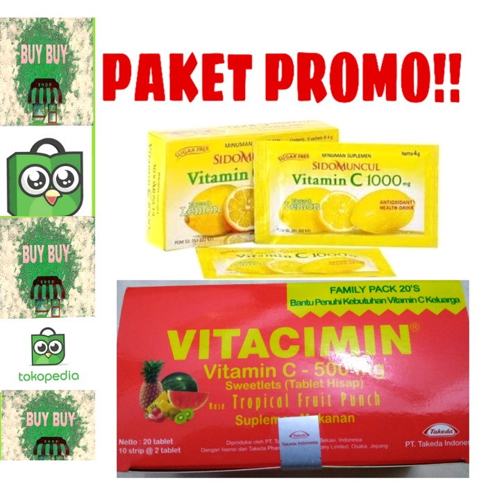 Harga Sidomuncul Vitamin C 1000mg Tablet Terbaru Oktober 21 Biggo Indonesia