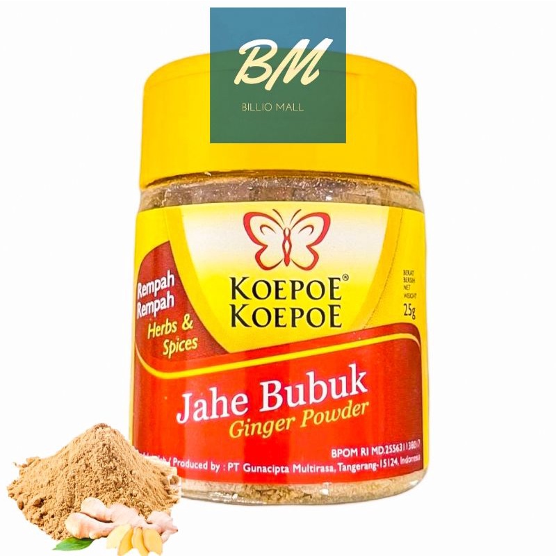 

Koepoe Kupu Jahe Bubuk 25 gr
