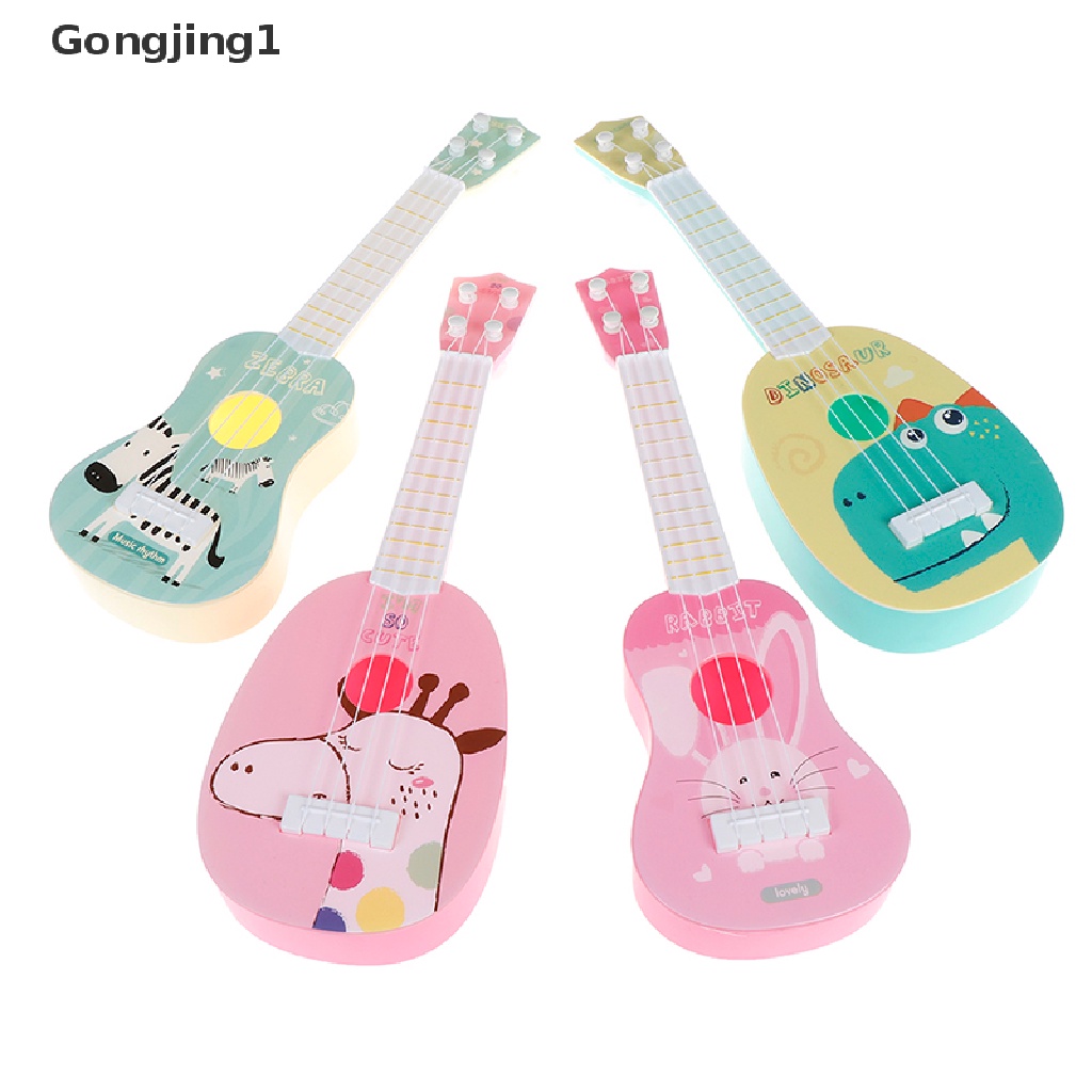 Gongjing1 Mainan Edukasi Alat Musik Gitar ukulele Metode montessori Untuk Anak