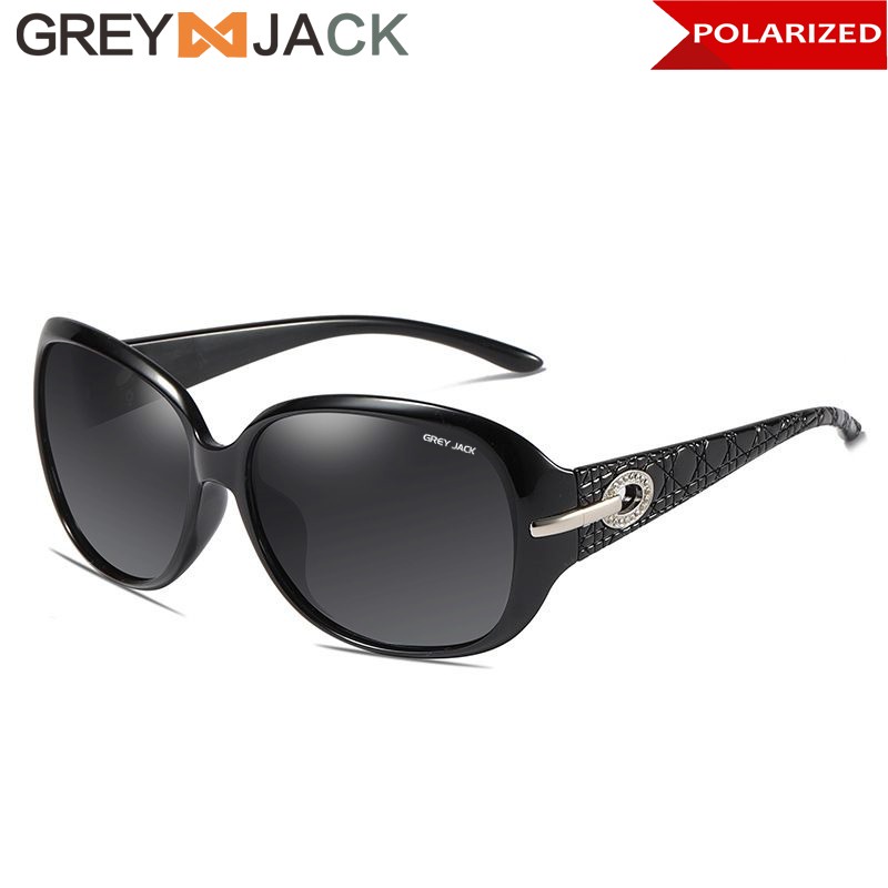 Grey Jack Kacamata Sunglasses Polarized Anti Uv / Anti Silau Ringan Fashion Wanita Elegant Berkelas 