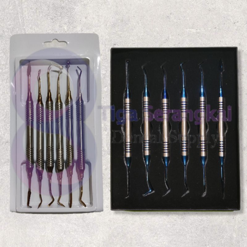 Composite Filling Instrument Kit / Instrumen Plastis Teflon Set Anti Lengket