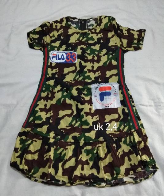 Baju anak wanita army