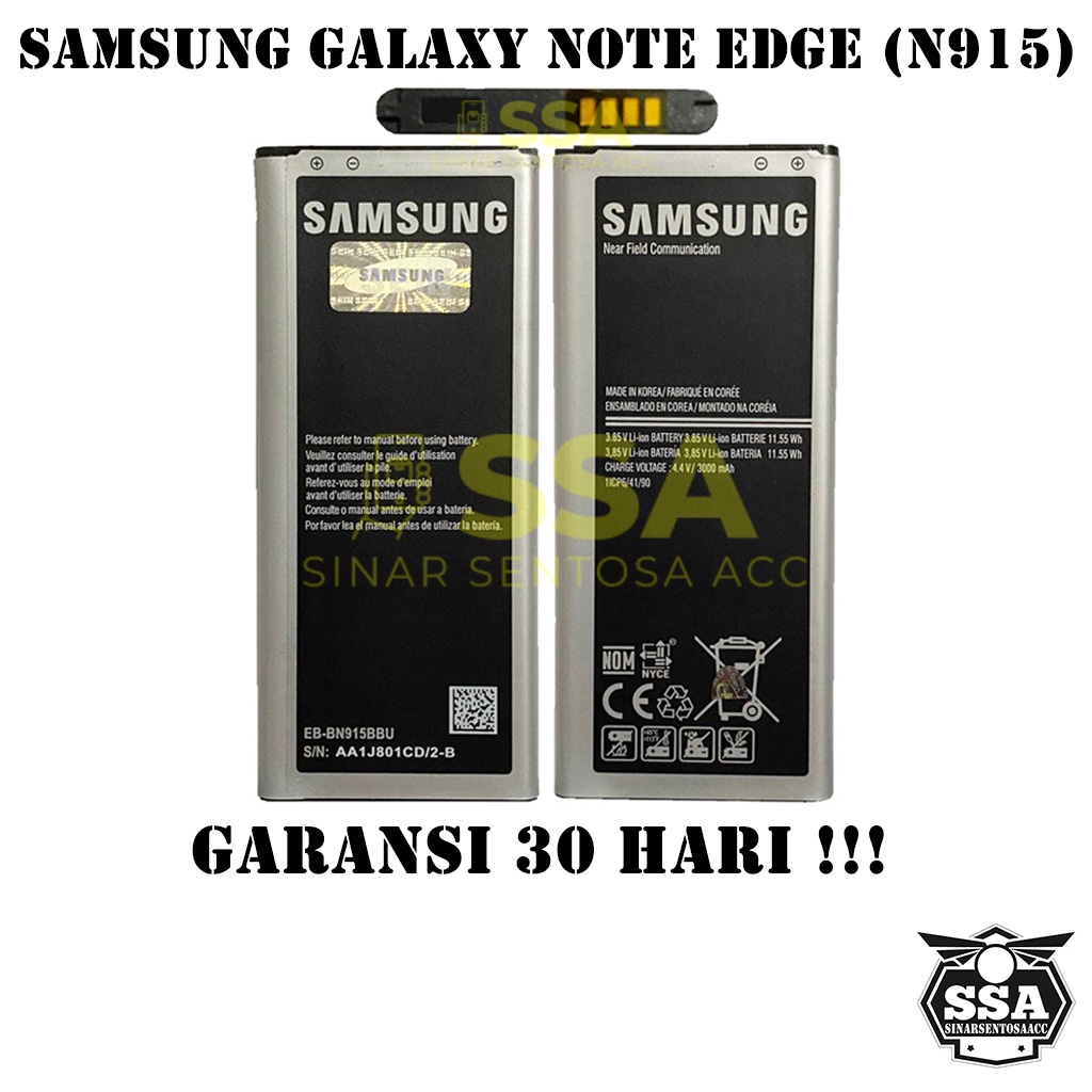 Baterai Original 100% Samsung Galaxy Note Edge N915 EB-BN915BBU Batre Batrai Battery Batrei Batere Batu HP ORI GARANSI Awet