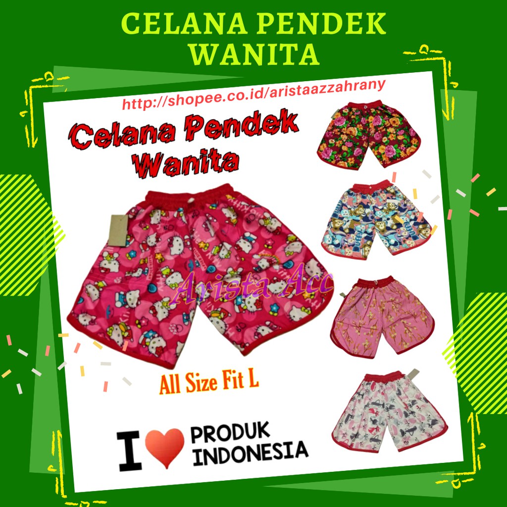 Summer Pants fit to L / (REMAJA) Celana Pendek Wanita Pantai Short Mini Harian / celanapendek Adem