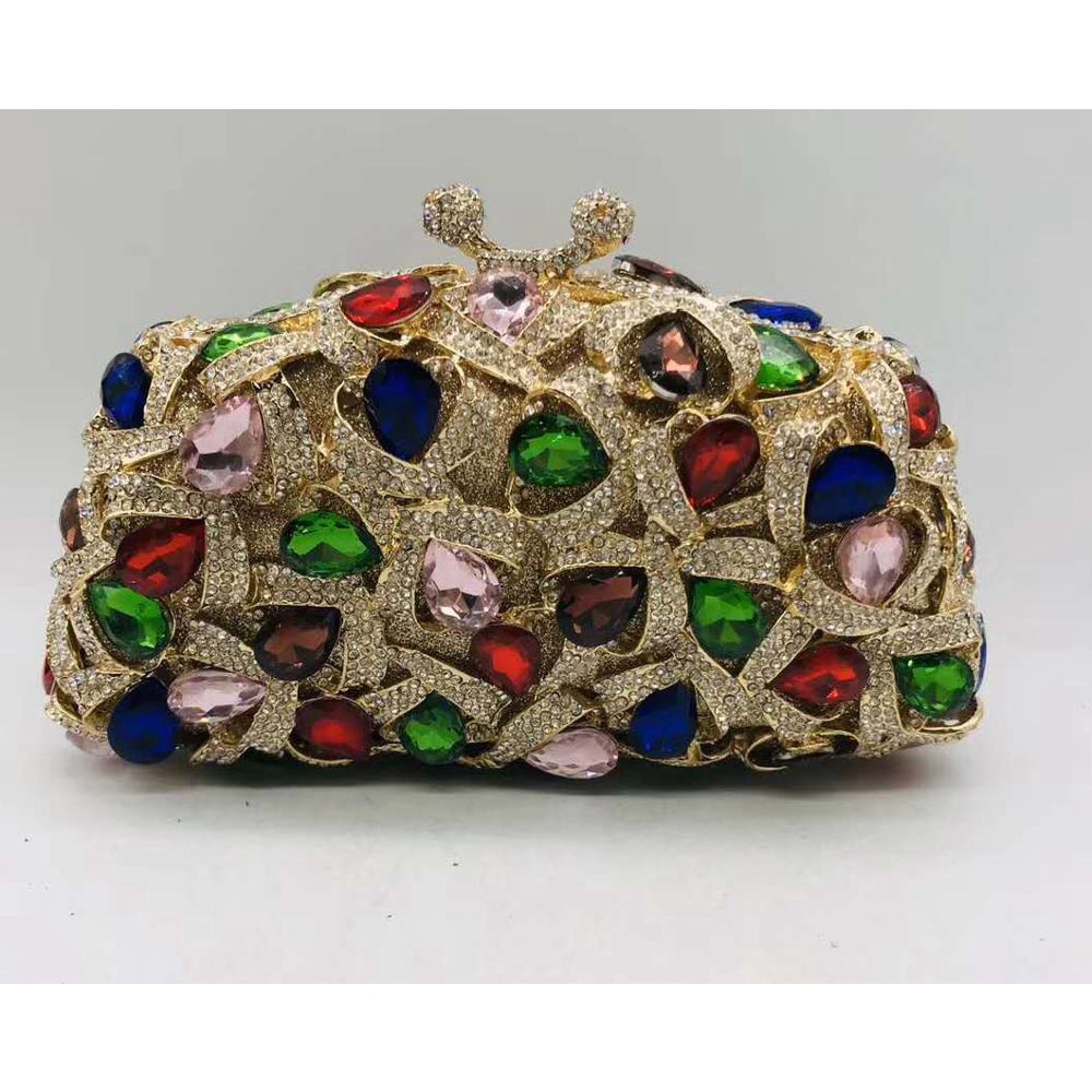 High Quality Luxury Crystal Evening Bags Luxury Handbags Women Bags Designer Diamonds Rhinestones Wo