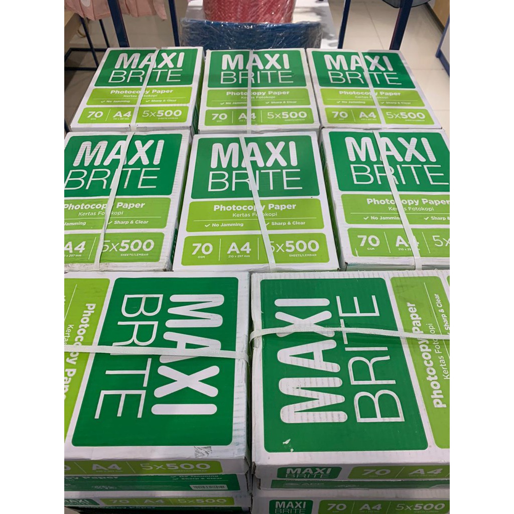 

Kertas HVS Maxi Brite A4 70gr (KHUSUS GOSEND/GRABSEND)