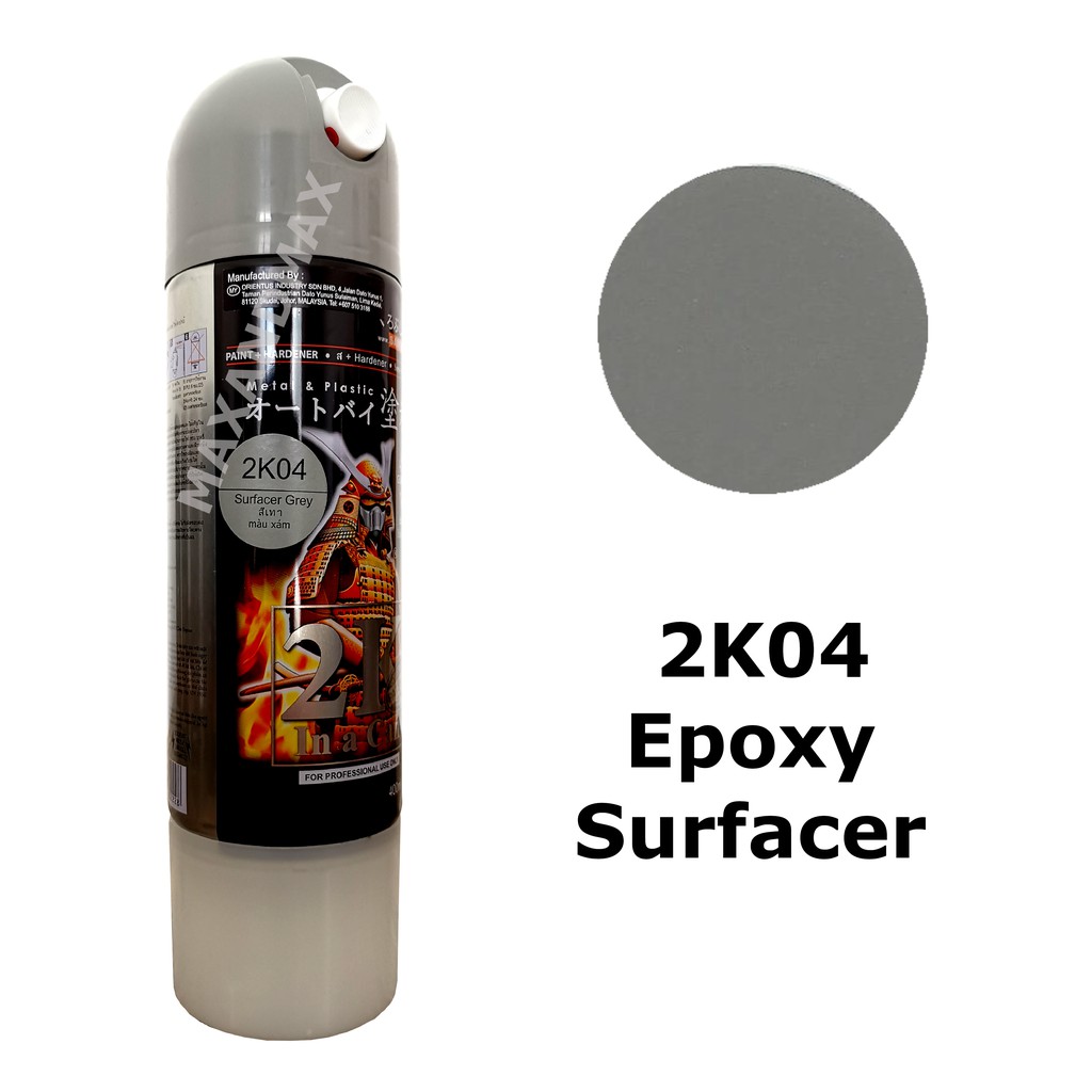  Samurai  Paint Epoxy  2K04 Surfacer 400 ml Cat  Semprot 