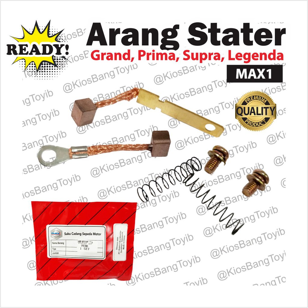 Arang Cool Stater Starter Brush Coolboster Honda Grand Prima Supra Legenda (MAX1)