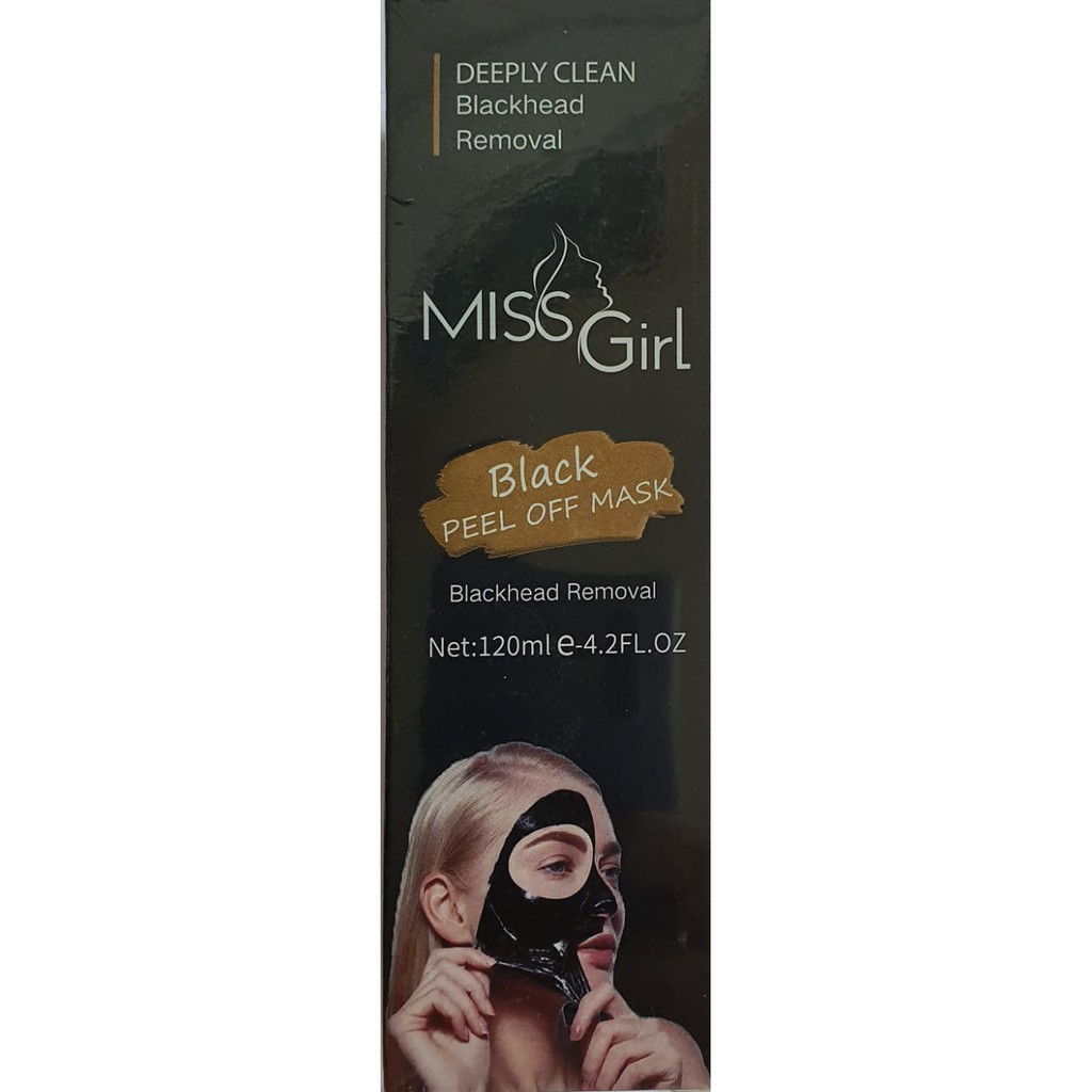 BPOM MISSGIRL Black Peel Off MASK, Masker Komedo [120ML] HALAL