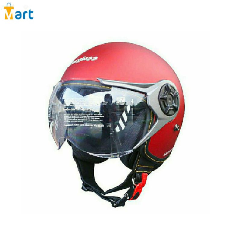 Helm Cargloss YR Original Merah Doff ORIGINAL CARGLOSS