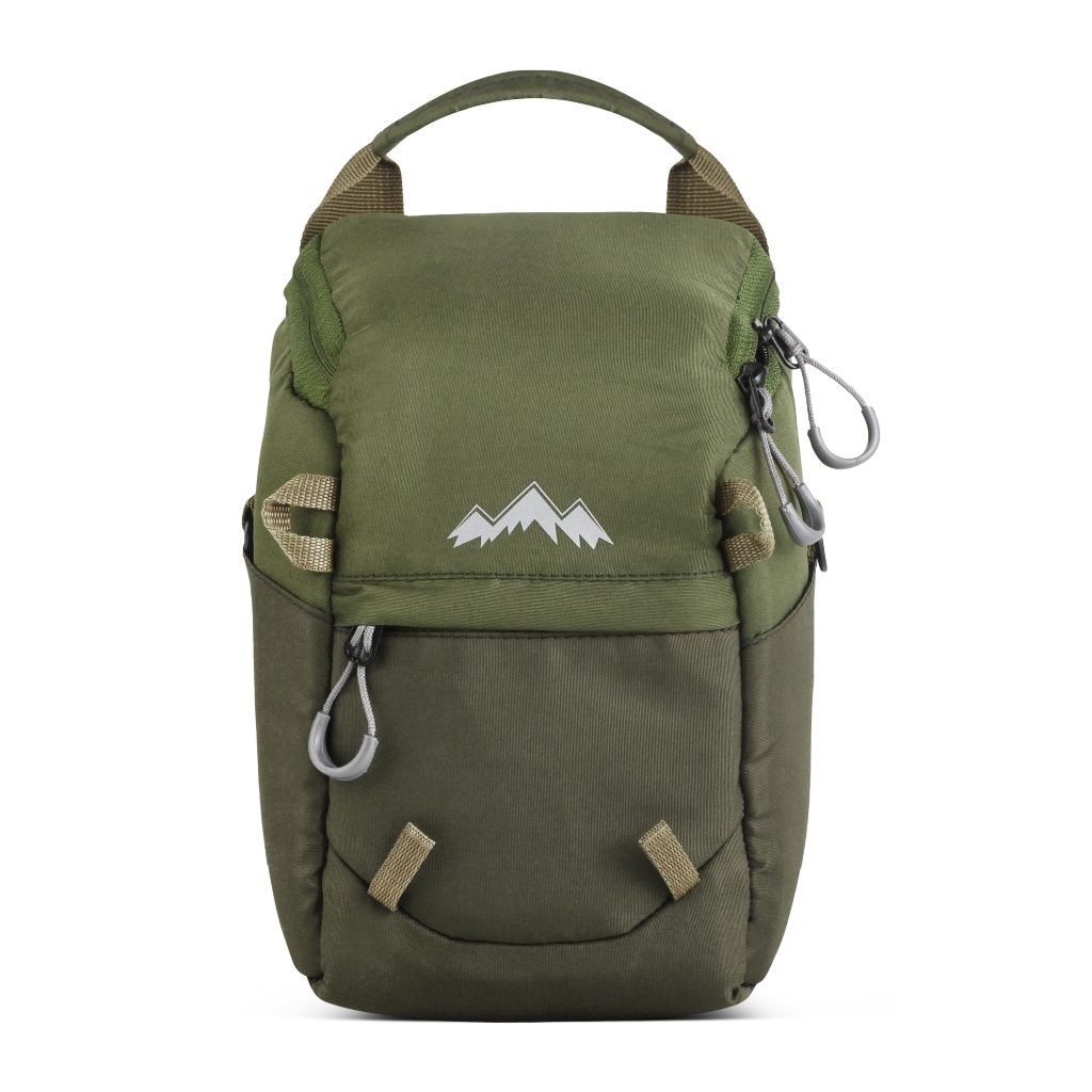 KEI OLIVE BROWN x SOLLU Tas Kamera Selempang Pria Wanita Slingbag Lensa DSLR Mirrorless Sling Bag Camera Multifungsi Casual Camera Shoulder Bag Premium Unisex Shoulderbag Tas Slempang Bahu Free Rain Cover Pelindung Hujan Keren Terbaru Kekinian Branded