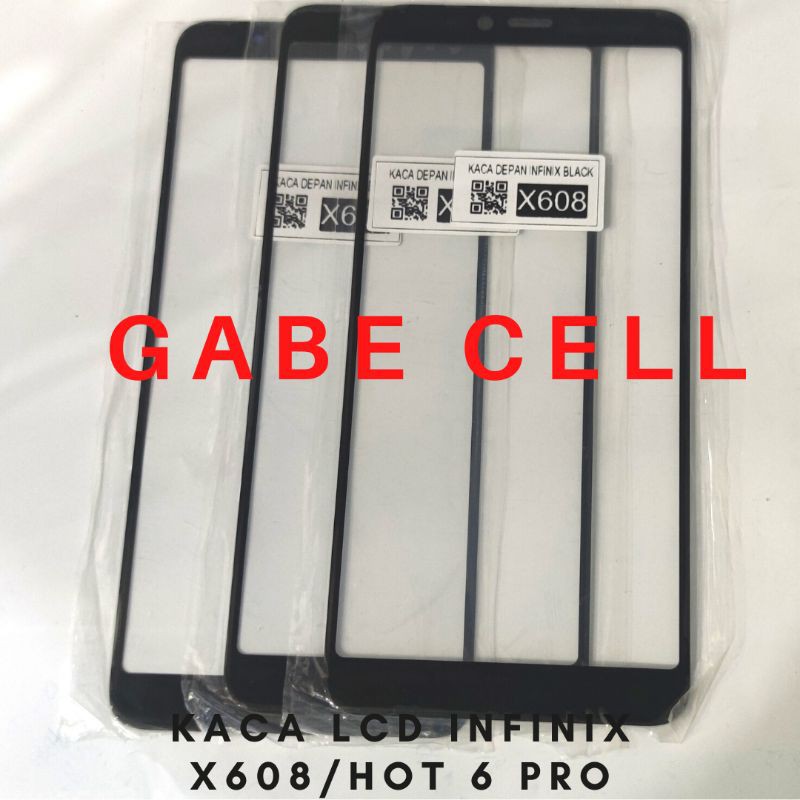 KACA DEPAN LCD INFINIX X608/HOT 6 PRO/INF SMART 7/X6515/X6516/X6517/X669/HOT 30I/ITL A60S/ITL A70/IT