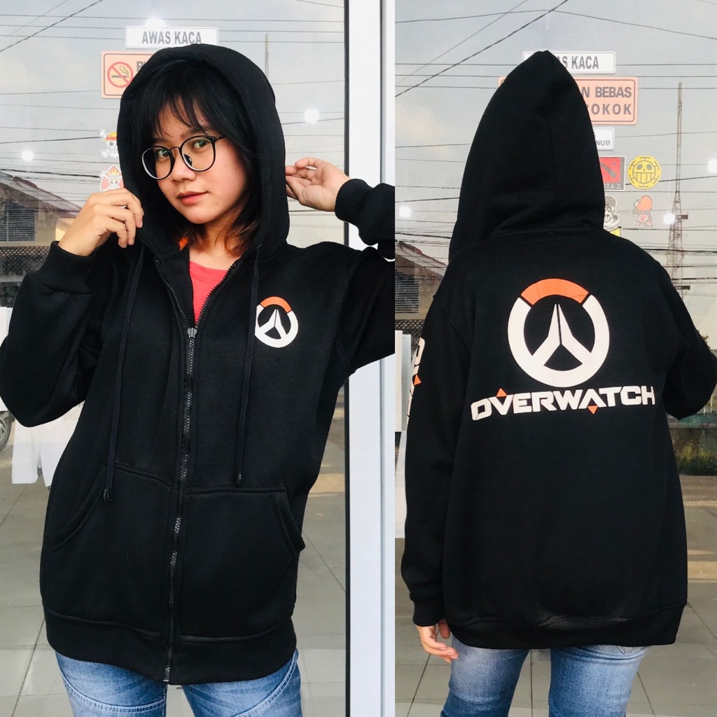 Kudou x Metro - Jaket Gamer Overwatch Black Unisex