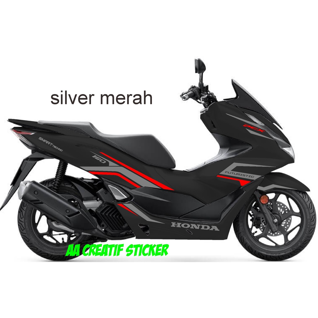 CUTTING STICKER ALL NEW PCX 2021 MOTOR HITAM 06