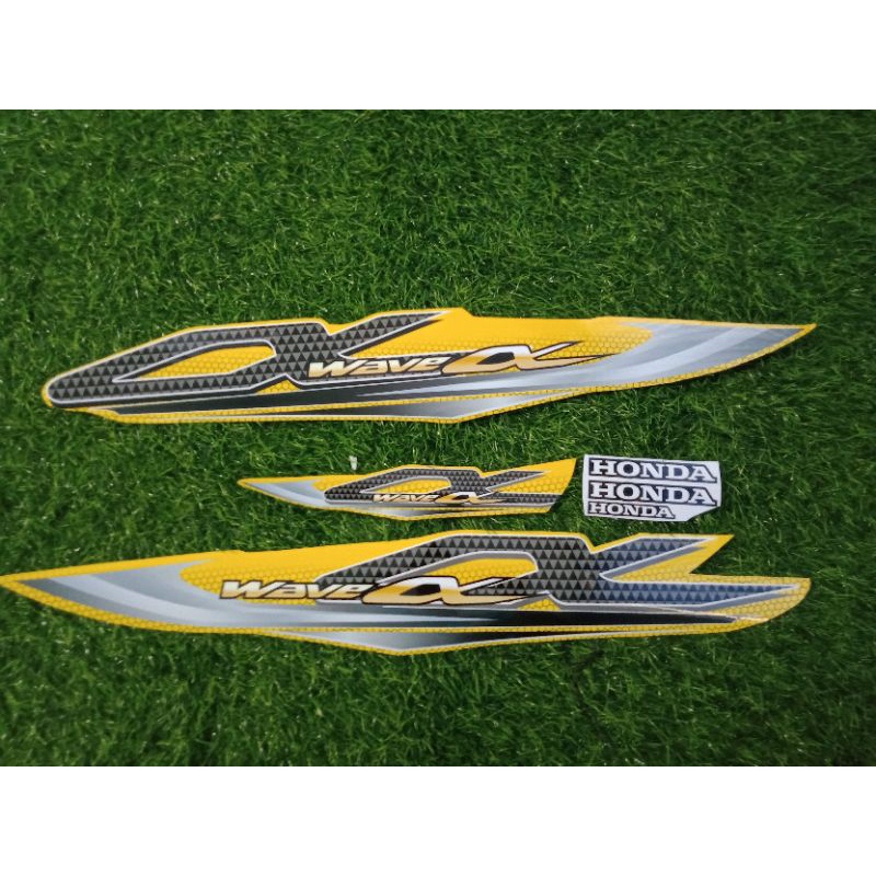 striping non transparan honda supra wave 110