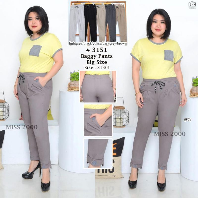 READY CELANA WANITA BAGGIE PANTS ALLSIZE TERSEDIA 6 WARNA PILIHAN