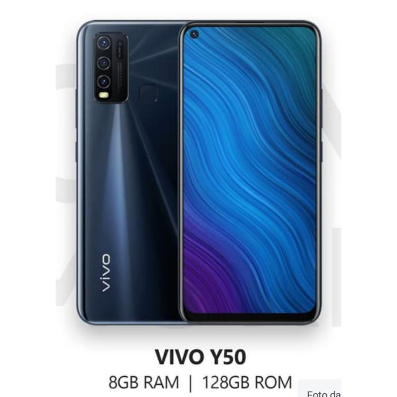 HP Vivo Y50 Black Ram 8/128gb Bonus Tumbler cantik