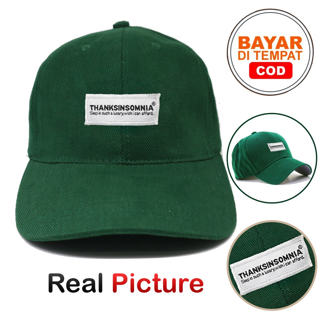 Topi Baseball Distro Bordir Gaya Korea Pria Wanita Thanksinsomnia / Topi distro terbaru thanksinsomn