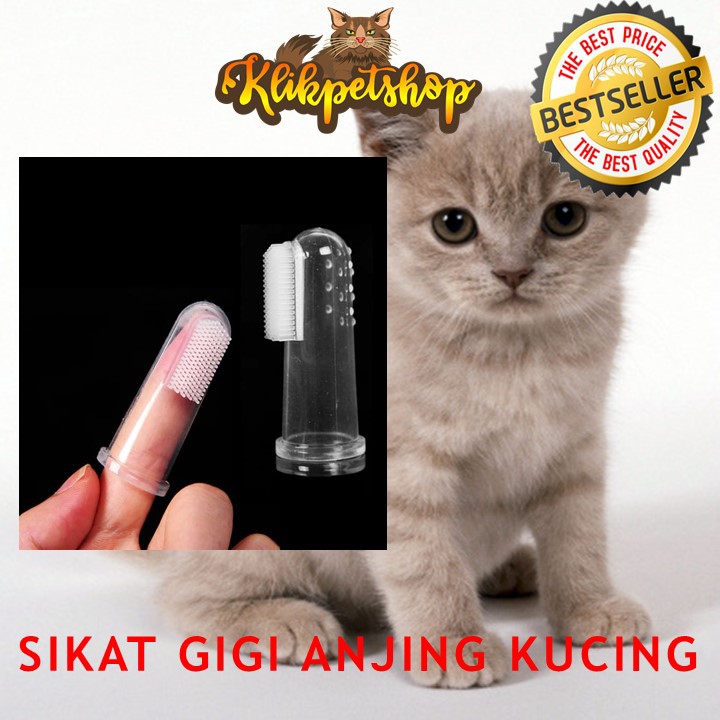 Sikat Gigi Karet untuk Kucing dan Anjing - Pet Tooth Brush Silicon0