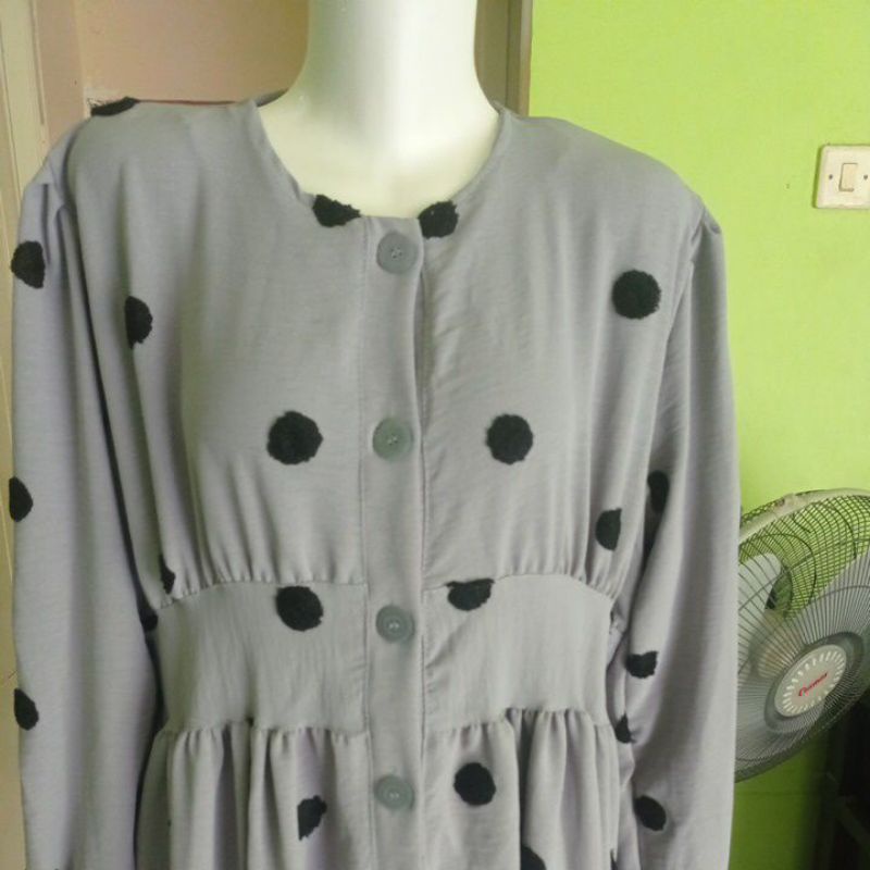 MIDI DRESS POMPOM LOVE /MIDI LESTI by uptofemale