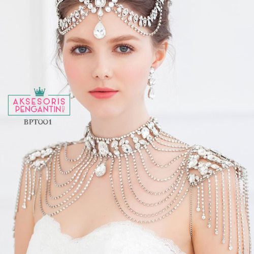 [READY STOCK] BOLERO PENGANTIN MUTIARA AKSESORIS WEDDING CRYSTAL PREMIUM BPT001