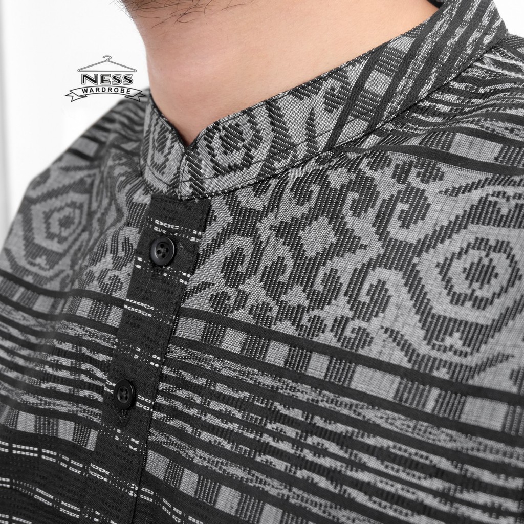 Kurta Motif Songket Lengan 3 4 Motif Terbaru Baju Koko Pria Dewasa Dan Remaja Model Slimfit Wa Jadda Shopee Indonesia