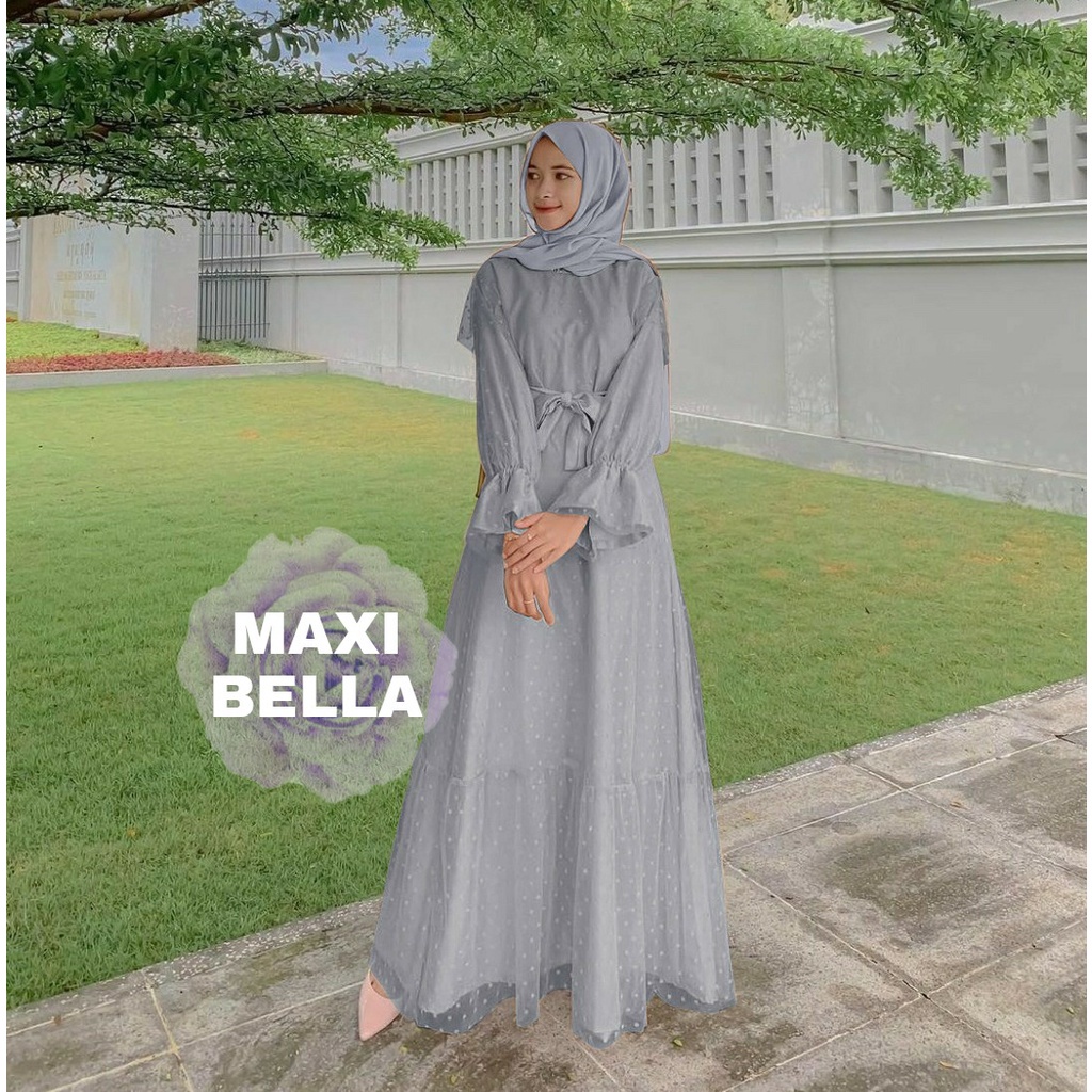 Maxi BELLA Terbaru 2021 / Long Dress Wanita / Dress Terbaru 2021 / Remaja / Wanita / Baju Gamis Wanita Terbaru Baju gamis / Baju Kondangan Wanita / Gamis Wanita /  Gamis Pesta / Gamis Maxi Brokat / Gamis Tile / Gamis Jumbo / Maxi Dress / Baju Muslim / Gam