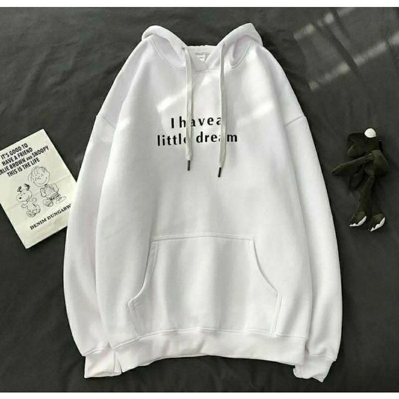 S - XXXXXL(6XL) Hoodie I HAVE A LITTLE DREAM BIGSIZE Pria Wanita Jaket Sweater Jumbo OVERSIZE 6XL 5XL 4XL 3XL 2XL XL M S Mint