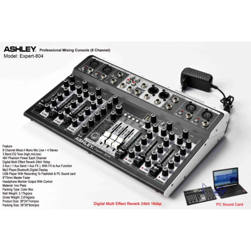 Mixer ashley expert804 expert 804 8channel