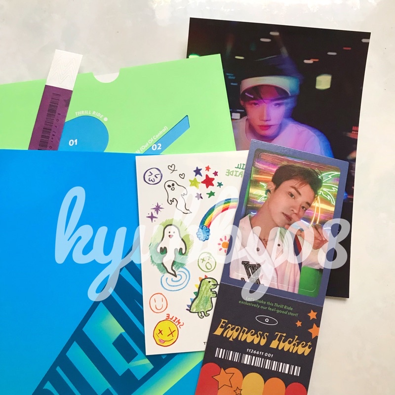 [Q TICKET + NEW POSTCARD] THE BOYZ THRILL-ING ALBUM ONLY KICK VER CHANGMIN NEW PHOTOCARD PC Juyeon H